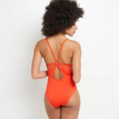 Lisa MAILLOT DE BAIN 1 PIECE TRIANGLE ORANGE 8 Lisa MAILLOT DE BAIN 1 PIECE TRIANGLE ORANGE -ROUGEGORGE 20049702 D