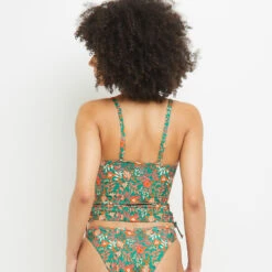 MAILLOT DE BAIN TANKINI VERT -ROUGEGORGE 20050300 D