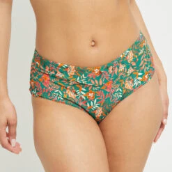 MAILLOT DE BAIN CULOTTE HAUTE VERT