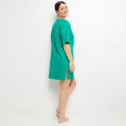 TUNIQUE VERT -ROUGEGORGE 20055701 D