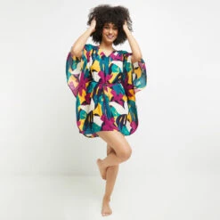 TUNIQUE BEACHWEAR MULTICO ROSE