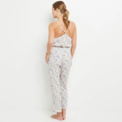 PANTACOURT IMPRIME MULTICO BLEU -ROUGEGORGE 20065300 D