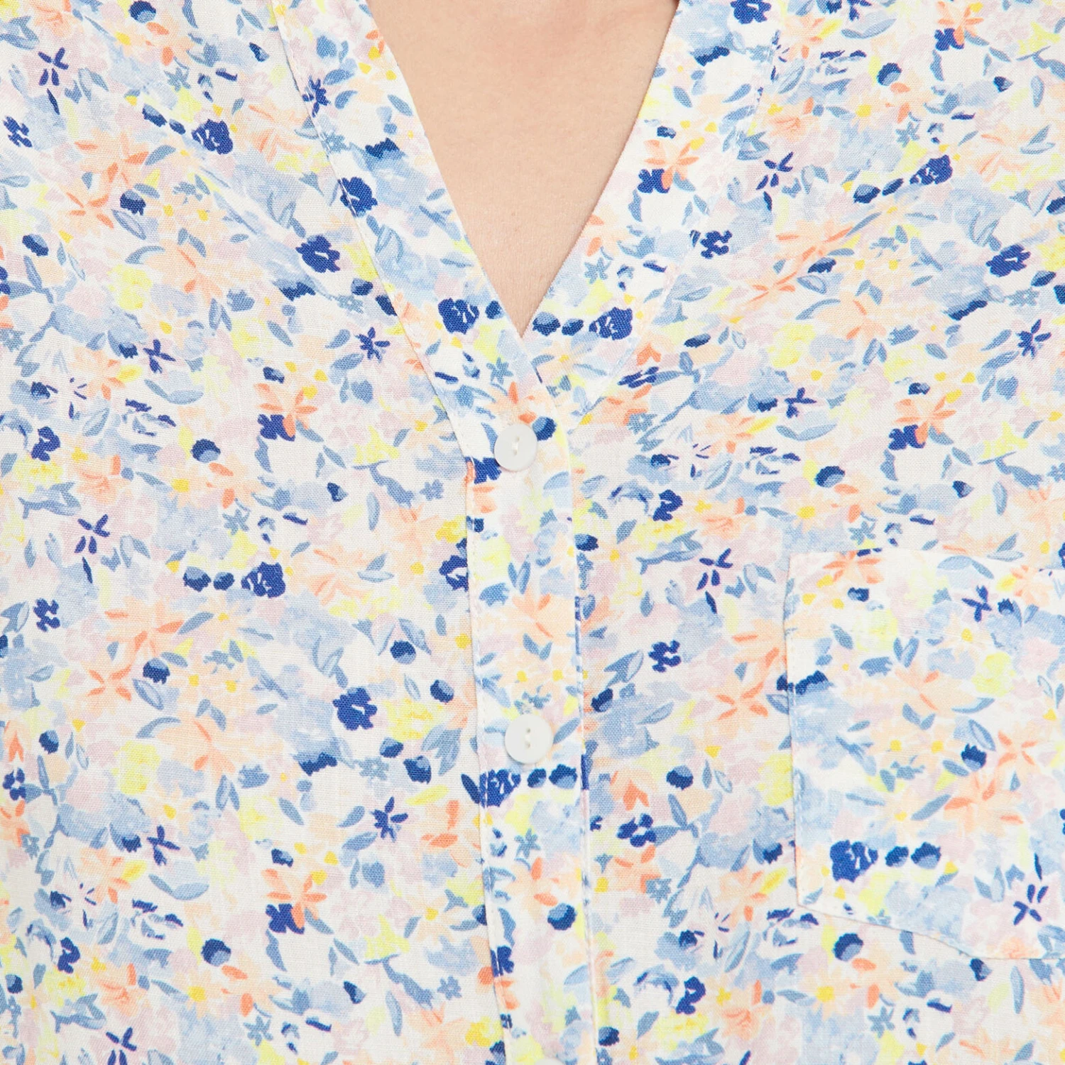 CHEMISE IMPRIME MULTICO BLEU 3 CHEMISE IMPRIME MULTICO BLEU – Image 3