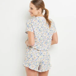 SHORT IMPRIME MULTICO BLEU -ROUGEGORGE 20065600 D