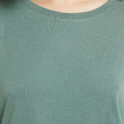 TEE SHIRT MANCHES COURTES COTON KAKI -ROUGEGORGE 20070501 Z