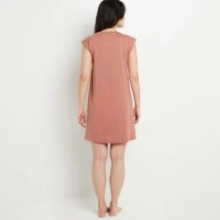 NUISETTE MANCHES COURTES COTONi ROSE -ROUGEGORGE 20071200 D