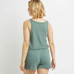 Short de Nuit BAMBI Kaki – Coton & Viscose Ecovero Éco-Responsable -ROUGEGORGE 20071501 D