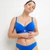 Lisa MAILLOT DE BAIN GRANDS BONNETS BLEU ROI