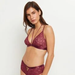 SOUTIEN-GORGE SANS ARMATURES BORDEAUX