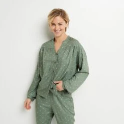 CHEMISE IMPRIMEE MULTICO VERT