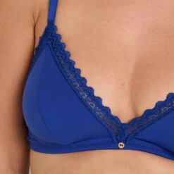 SOUTIEN-GORGE SANS ARMATURES MICROFIBRE BLEU -ROUGEGORGE 21072304 Z