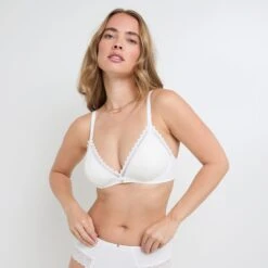 SOUTIEN-GORGE SANS ARMATURES MICROFIBRE ECRU