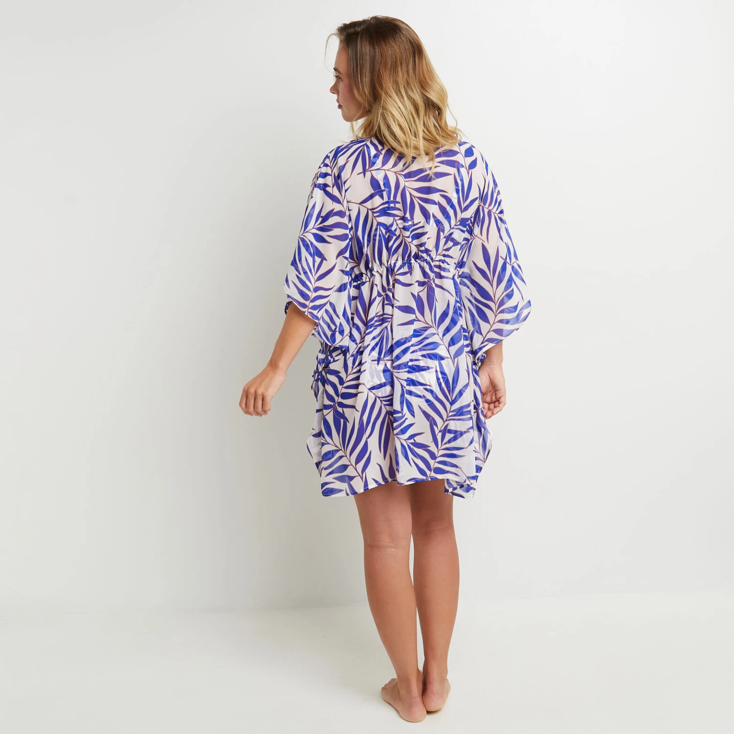 MOON TUNIQUE DE PLAGE MULTICO BLANC 4 MOON TUNIQUE DE PLAGE MULTICO BLANC – Image 4