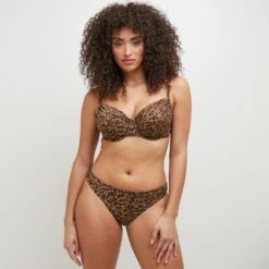 MAILLOT DE BAIN CULOTTE MIDI MULTICO MARRON 5 MAILLOT DE BAIN CULOTTE MIDI MULTICO MARRON -ROUGEGORGE 21093800 D