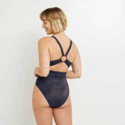 MAILLOT DE BAIN UNE PIECE BANDEAU GRIS -ROUGEGORGE 21096300 D