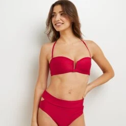 MAILLOT DE BAIN BANDEAU ROUGE