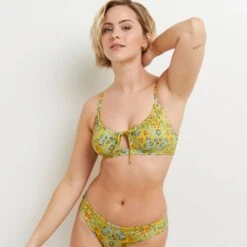 MAILLOT DE BAIN TRIANGLE BRASSIER MULTICO VERT