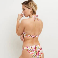 MAILLOT DE BAIN TRIANGLE MULTICO BLANC 8 MAILLOT DE BAIN TRIANGLE MULTICO BLANC -ROUGEGORGE 21133200 D