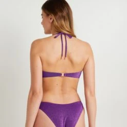 MAILLOT DE BAIN TRIANGLE BANDEAU VIOLET -ROUGEGORGE 21138800 D