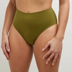 Lisa MAILLOT DE BAIN CULOTTE HAUTE KAKI