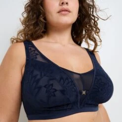 SOUTIEN-GORGE SANS ARMATURES MARINE -ROUGEGORGE 21176901 Z