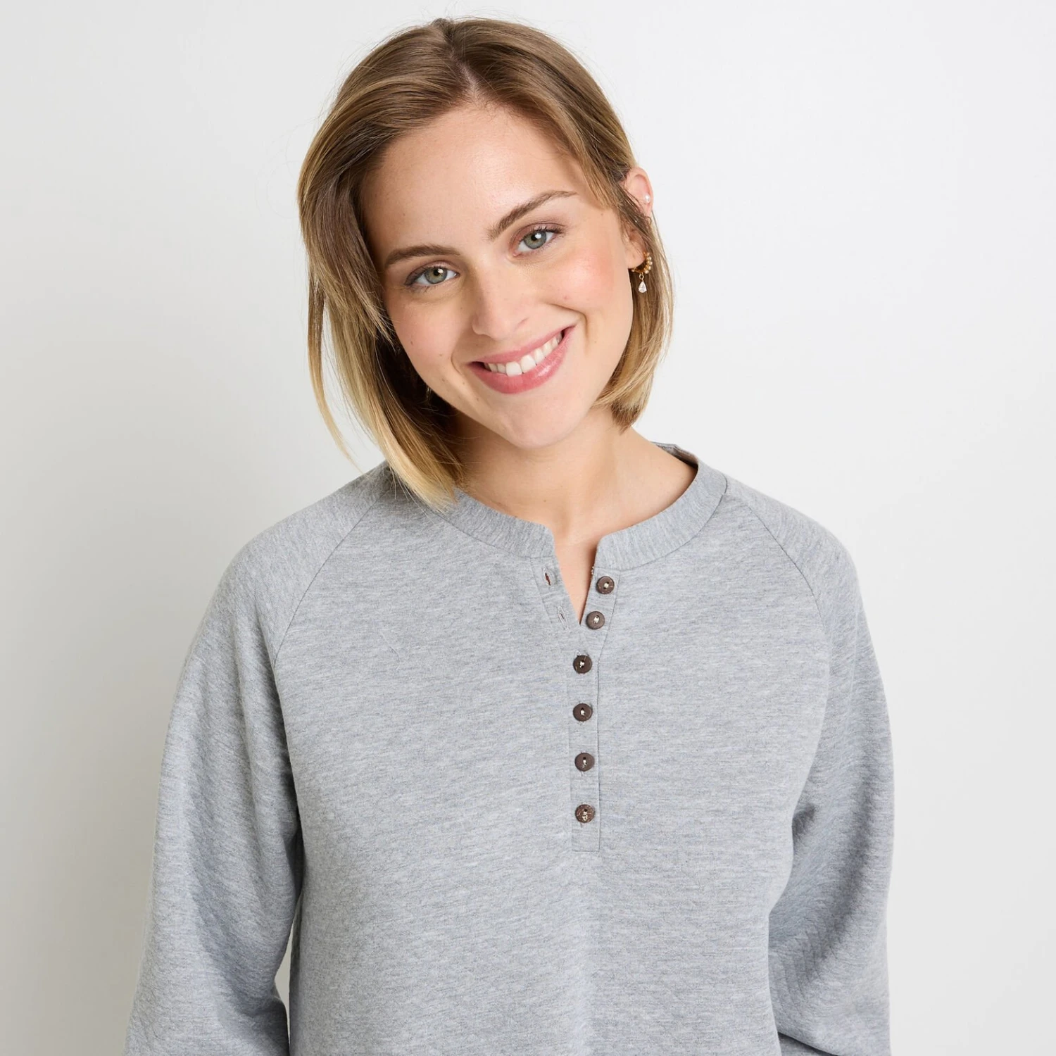 SWEAT MANCHES LONGUES GRIS CLAIR 2 SWEAT MANCHES LONGUES GRIS CLAIR – Image 2