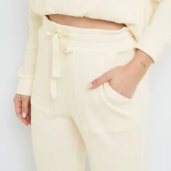 PANTALON DE PYJAMA ECRU -ROUGEGORGE 21201300 Z