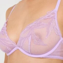 Soutien-Gorge Foulard Lilas Garden – Tulle Brodé Floral Plongeant 6 Soutien-Gorge Foulard Lilas Garden – Tulle Brodé Floral Plongeant -ROUGEGORGE 21208400 Z
