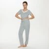 Pantalon de Pyjama CAMILLE Gris – Tregging de Nuit Confort en Viscose EcoVero