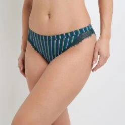 CULOTTE MICROFIBRE MULTICO BLEU