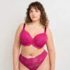 SOUTIEN-GORGE AMPLIFORME DENTELLE FUCHSIA