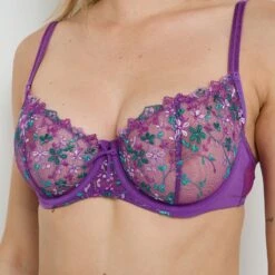 Soutien-gorge Corbeille GALA Violet Multicolore – Broderie Florale et Tulle Raffiné 6 Soutien-gorge Corbeille GALA Violet Multicolore – Broderie Florale et Tulle Raffiné -ROUGEGORGE 21244801 Z