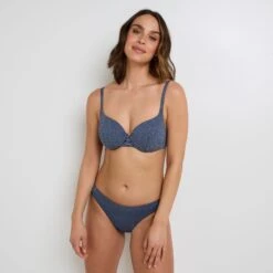 Maillot De Bain Culotte Midi BLEU 7 Maillot De Bain Culotte Midi BLEU -ROUGEGORGE 21252800 D