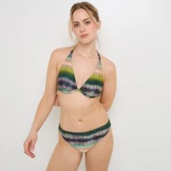 Nuance Maillot De Bain Culotte Midi MULTICO VERT 5 Nuance Maillot De Bain Culotte Midi MULTICO VERT -ROUGEGORGE 21255300 D