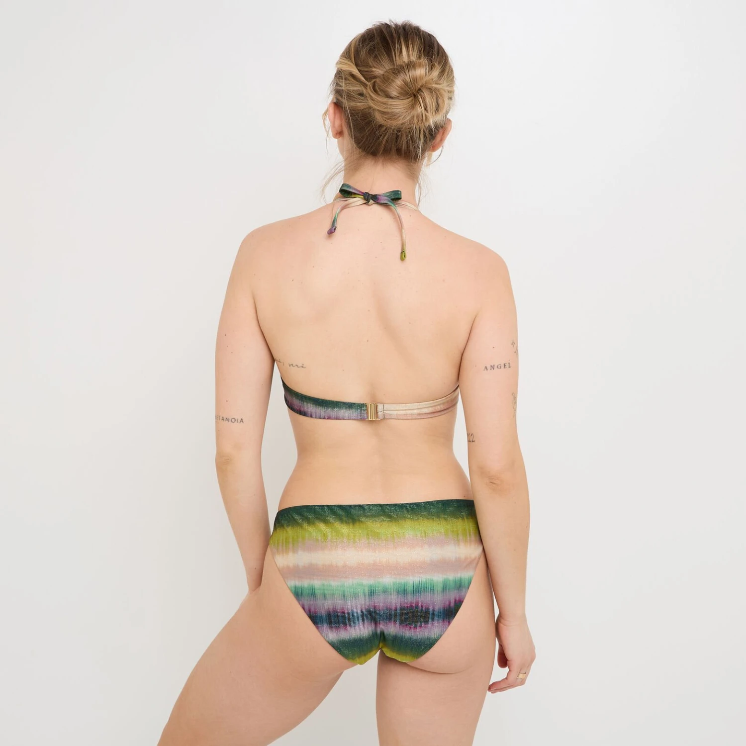 Nuance Maillot De Bain Culotte Midi MULTICO VERT 2 Nuance Maillot De Bain Culotte Midi MULTICO VERT – Image 2