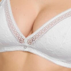 SOUTIEN-GORGE SANS ARMATURES AMPLI DENTELLE BLANC -ROUGEGORGE 21259900 Z