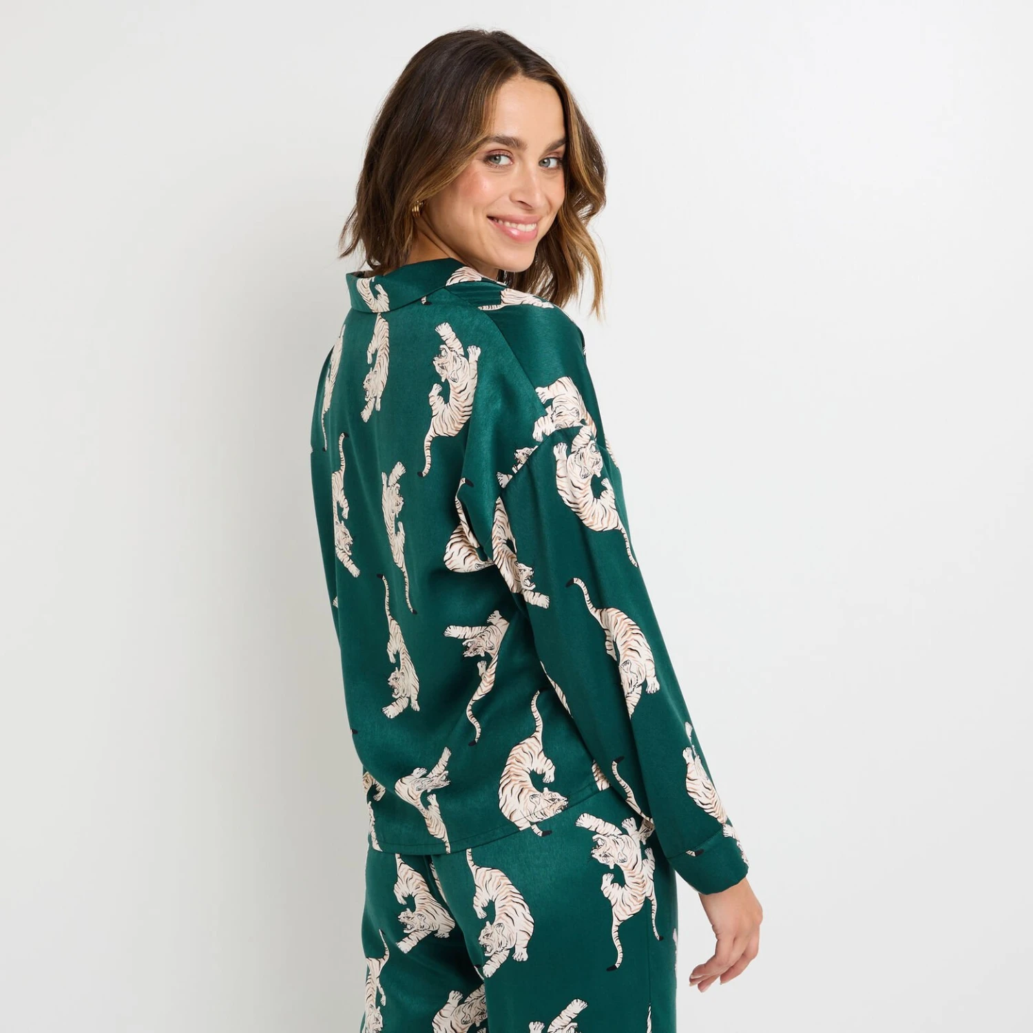 CHEMISE MANCHES LONGUES MULTICO VERT 4 CHEMISE MANCHES LONGUES MULTICO VERT – Image 4