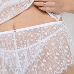 SHORT DENTELLE BLANC 6 SHORT DENTELLE BLANC -ROUGEGORGE 21285300 Z