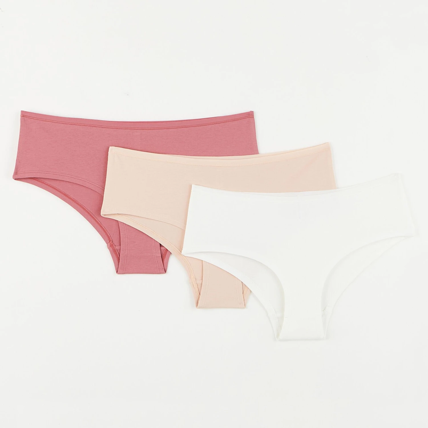 LOT SHORTY X3 COTON BIO MULTICO BLANC 1 LOT SHORTY X3 COTON BIO MULTICO BLANC