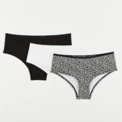 LOT SHORTY X3 COTON BIO MULTICO NOIR