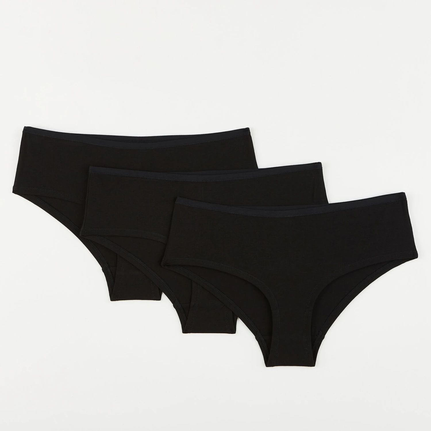 LOT SHORTY X3 COTON BIO NOIR 1 LOT SHORTY X3 COTON BIO NOIR