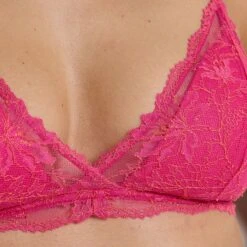 RougeGorge Gelato Rose Fruité – Dentelle Bicolore Soutien-Gorge Ampliforme Sans Armatures -ROUGEGORGE 21295100 Z