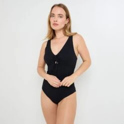 Maillot De Bain Post Opératoire 1 Pièce NOIR