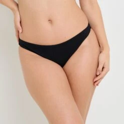 Maillot De Bain Post Opératoire Culotte Midi NOIR