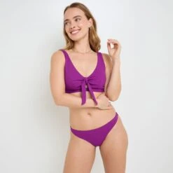 Maillot De Bain Post Opératoire Culotte Midi VIOLET 5 Maillot De Bain Post Opératoire Culotte Midi VIOLET -ROUGEGORGE 21297401 D