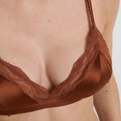 HOPE Marron avec Détails Dorés – Soutien-Gorge Ampliforme Sans Armatures en Satin et Dentelle Scintillante 6 HOPE Marron avec Détails Dorés – Soutien-Gorge Ampliforme Sans Armatures en Satin et Dentelle Scintillante -ROUGEGORGE 21309500 Z