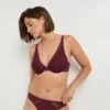 Soutien-gorge Foulard Ampliforme HELLO Bordeaux – Dentelle Graphique & Maintien