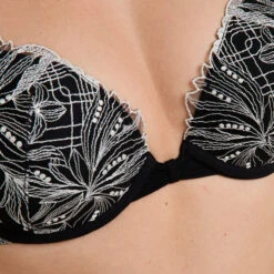 RougeGorge HARPER Noir et Multicolore – Dentelle Florale Push-Up Ampliforme -ROUGEGORGE 21329400 Z