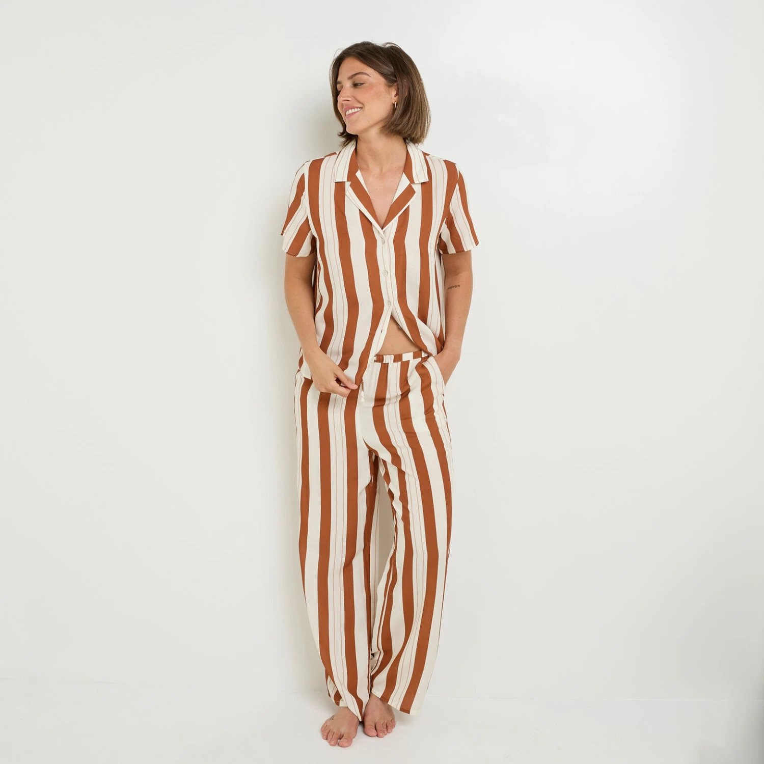 PANTALON 7/8 MULTICO BLANC 1 PANTALON 7/8 MULTICO BLANC