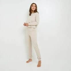 Hobby PANTALON DE PYJAMA BEIGE